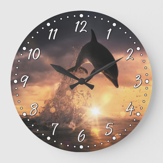 Dolphin Wall Clock (Front)