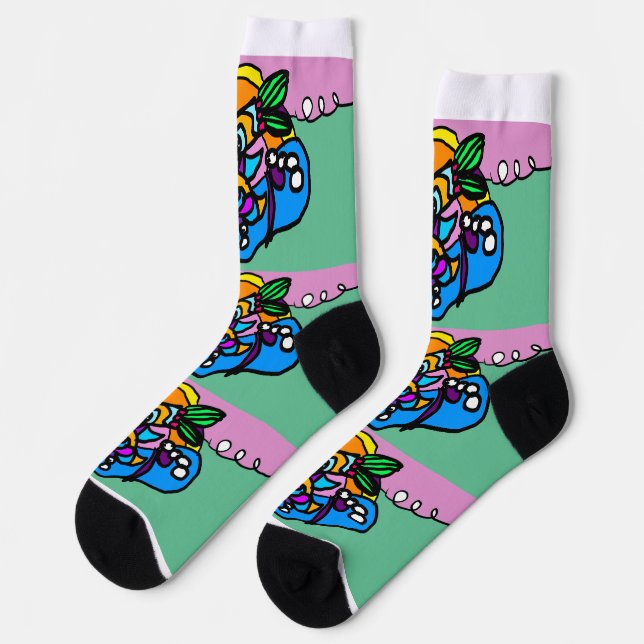 Dolphin wave  socks (Left)