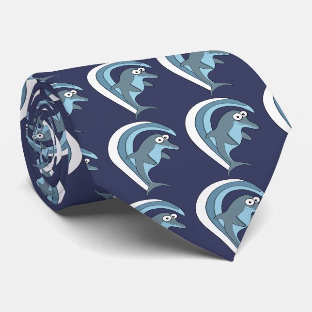 Dolphin Wave Ties (Rolled)