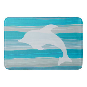 Dolphin&Waves, Gel Art Bath Mat