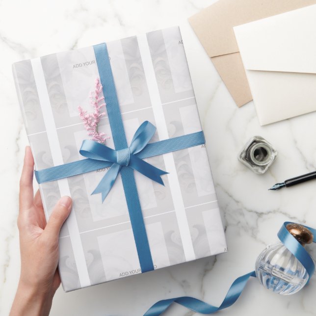 Dolphin Wedding Photo Wrapping Paper (Gifting)