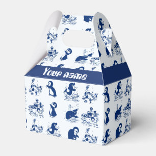 Dolphin, Whales and Penguins Favor Box