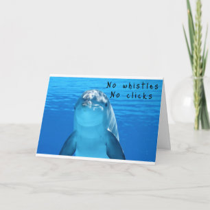 DOLPHIN WILL "TALK" ON "YOUR BIRTHDAY CARD