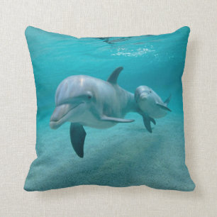 DOLPHIN WITH CALF PILLOW