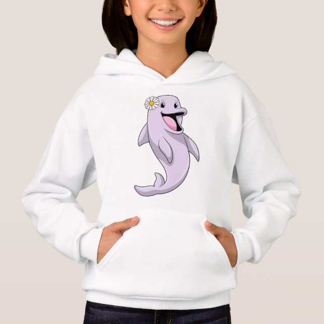 Dolphin with Daisy Flower (Front)