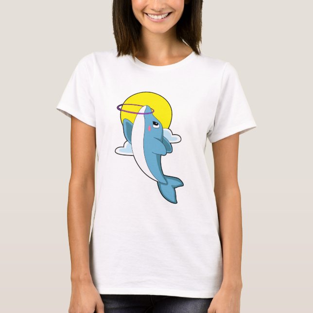 Dolphin with Fitness tires T-Shirt (Front)
