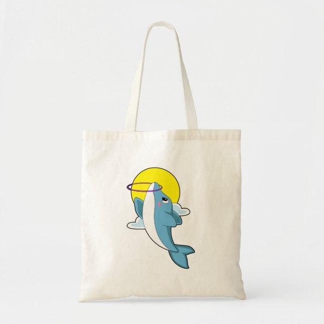 Dolphin with Fitness tires Tote Bag (Front)
