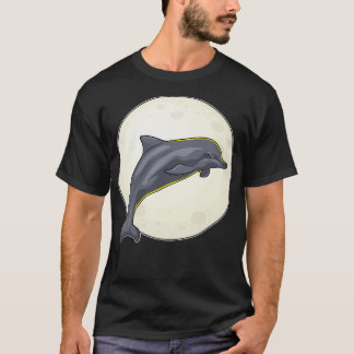Dolphin with Moon T-Shirt