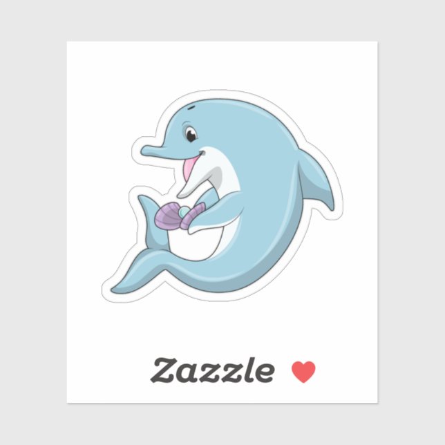 Dolphin with Pearl (Sheet)