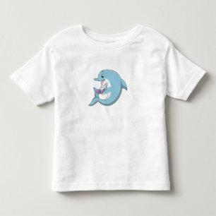 Dolphin with Pearl Toddler T-shirt
