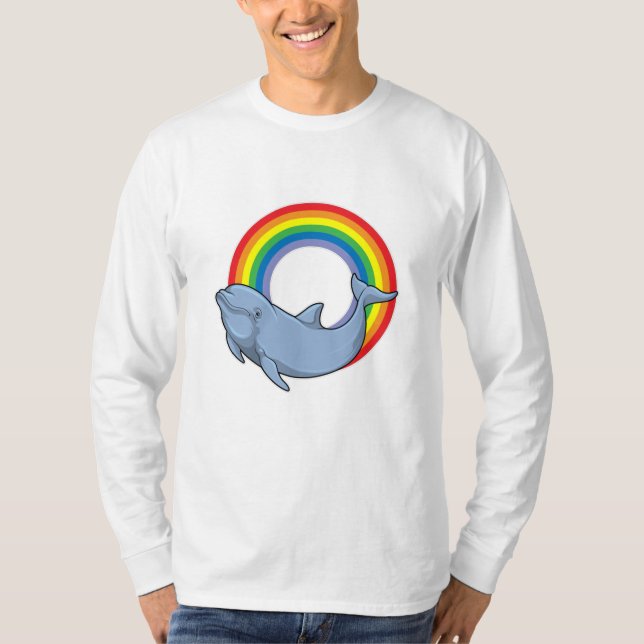 Dolphin with Rainbow T-Shirt (Front)