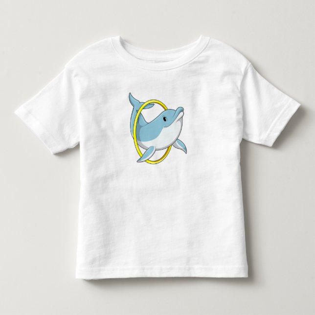 Dolphin with Ring Toddler T-shirt (Front)