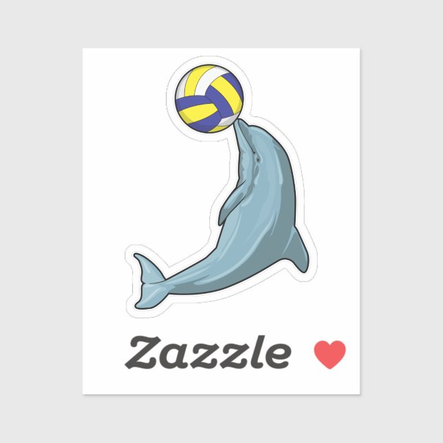 Dolphin with Volleyball (Sheet)