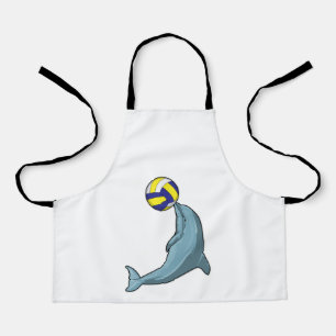 Dolphin with Volleyball Apron