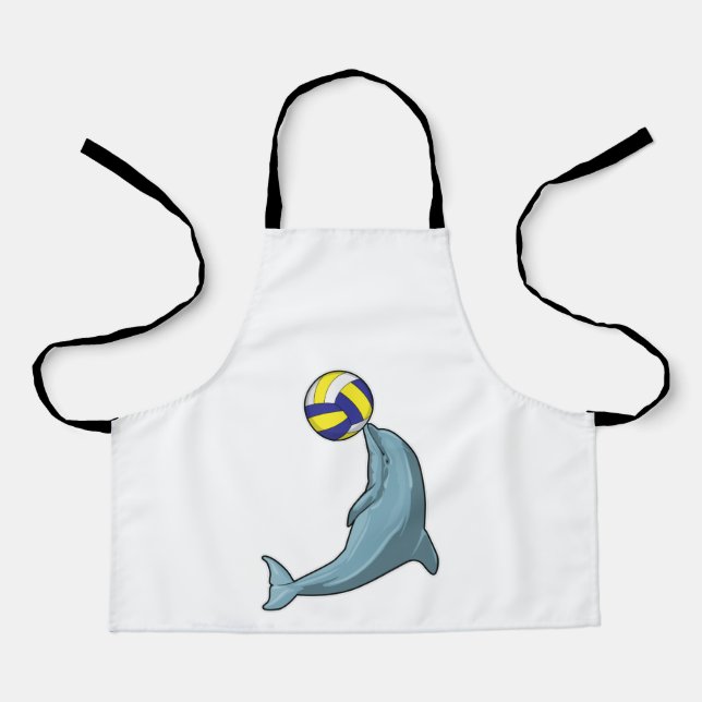 Dolphin with Volleyball Apron (Front)