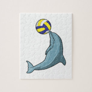 Dolphin with Volleyball Jigsaw Puzzle