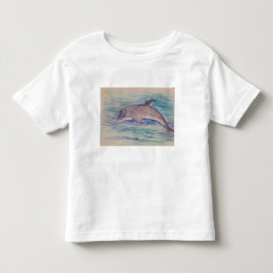 Dolphine watercolour toddler t-shirt