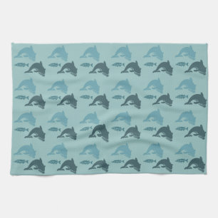 Dolphins and Fish Kitchen Towel