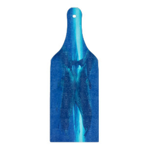 Dolphins and reflection, blue ocean cutting board