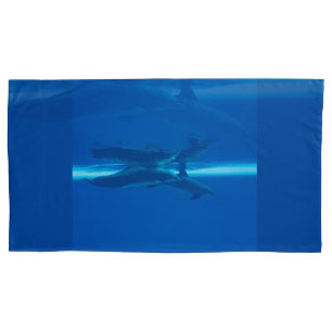 Dolphins and reflections pillowcase