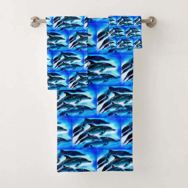 Dolphins Bath Towel Set (Insitu)