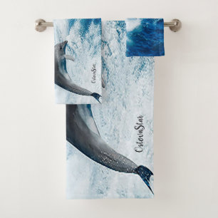 Dolphins Bath Towel Set