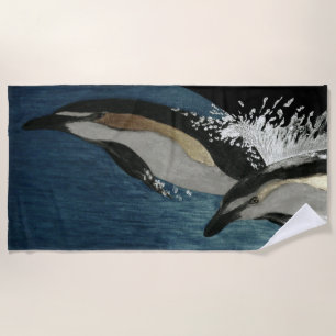 Dolphins  beach towel