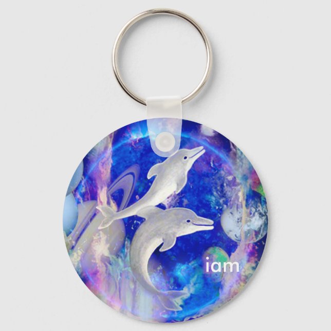 dolphins dreams 2, iam keychain (Front)