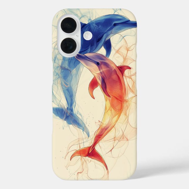 Dolphins Duality Case-Mate iPhone Case (Back)