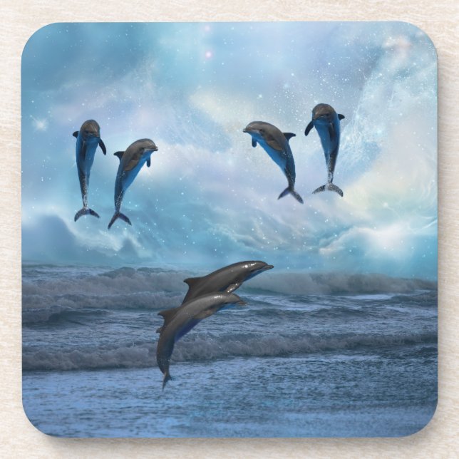 Dolphins fantasy coaster (Front)