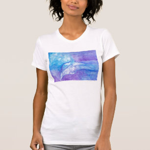 Dolphins In Blue T-Shirt