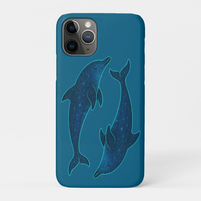 Dolphins in the Deep Blue Sea Case-Mate iPhone Case (Back)