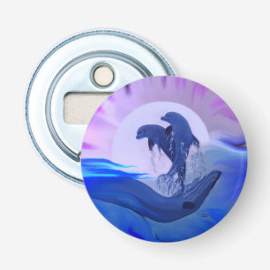 Dolphins in the Moonlight Bottle Opener