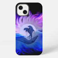Dolphins in the Moonlight