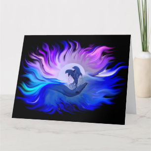 Dolphins in the Moonlight Thank You Card