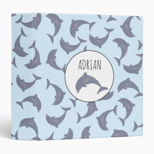 Dolphins in the Sea Pattern Binder
