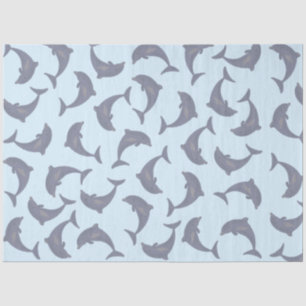 Dolphins in the Sea Pattern Tissue Paper