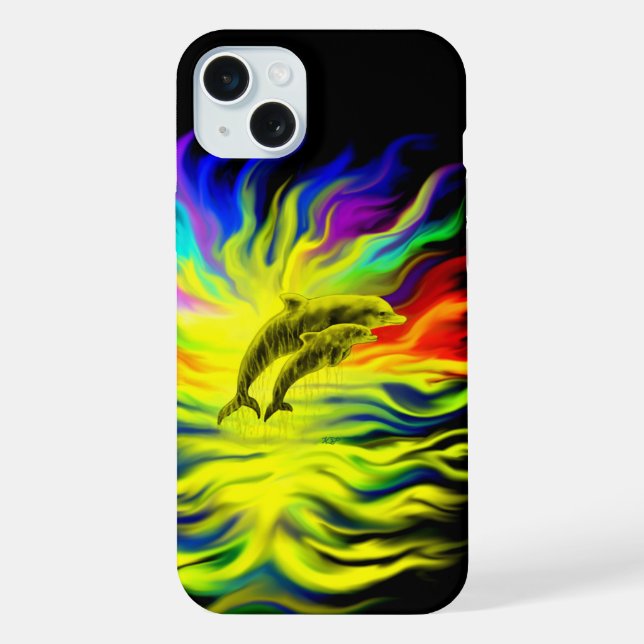 Dolphins in the Sunshine iPhone Case (Back)