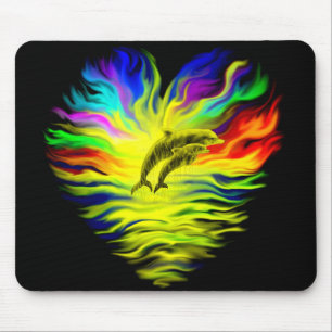 Dolphins in the Sunshine Mouse Pad