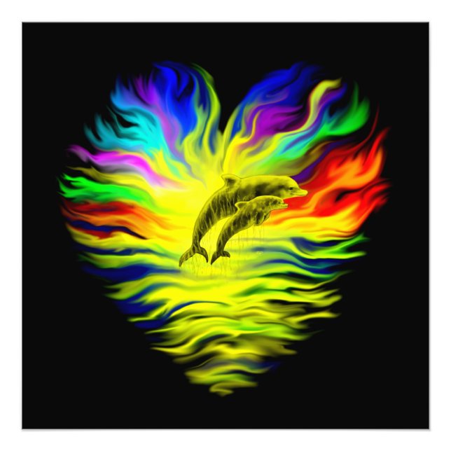 Dolphins in the Sunshine Photo Print (Front)