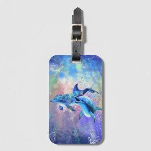 Dolphins Luggage Tag