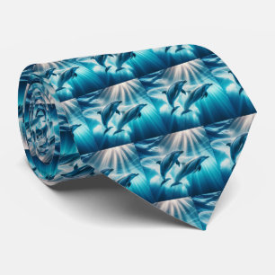 Dolphins Neck Tie