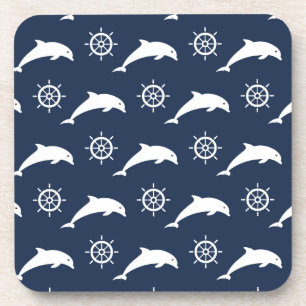 Dolphins On Parade Pattern Coaster