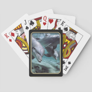 Dolphins Photo Art Playing Cards