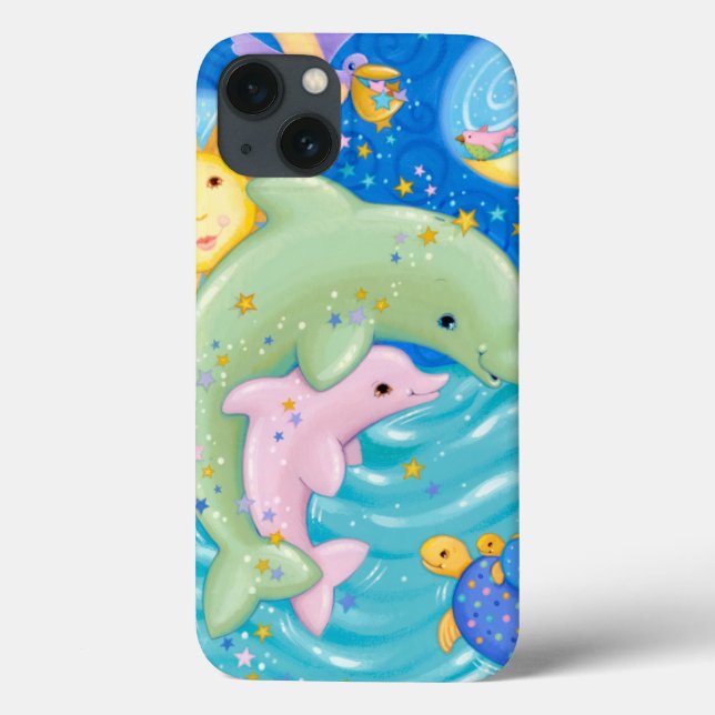 Dolphins Play Case-Mate iPhone Case (Back)