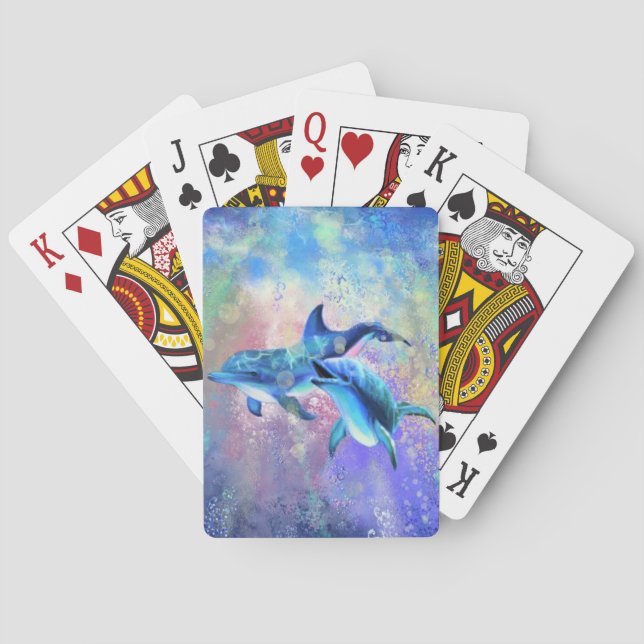 Dolphins Playing Cards (Back)