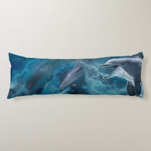 Dolphins Playing JUST FOR THE THRILL Body Pillow