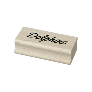 Dolphins rubber stamp