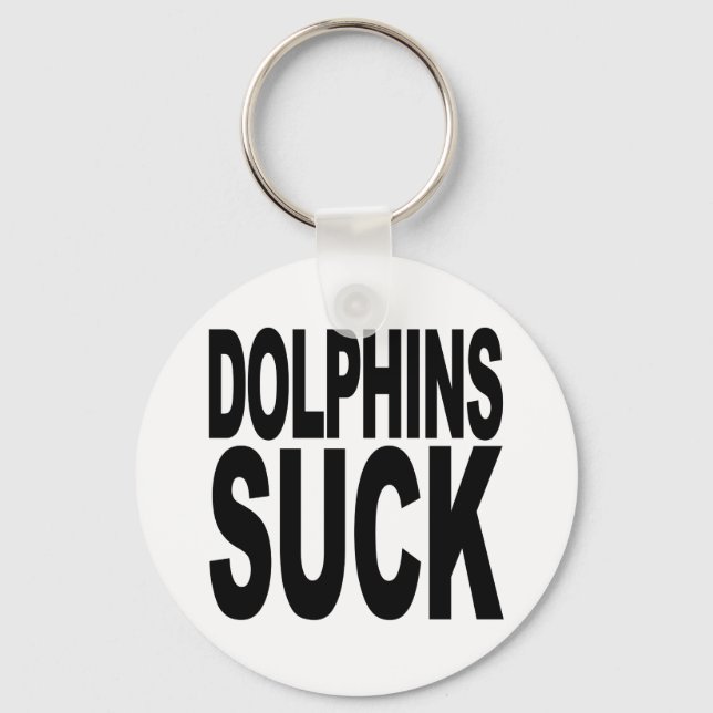 Dolphins Suck Keychain (Front)