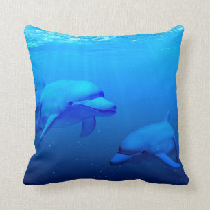 Dolphins Throw Pillow